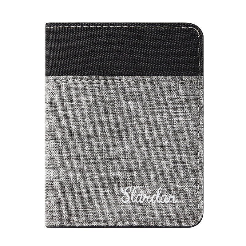 Men Ultra Thin Anti Demagnetization Wallet, Slim Card Bag, Driver's License Case for College and Daily Use