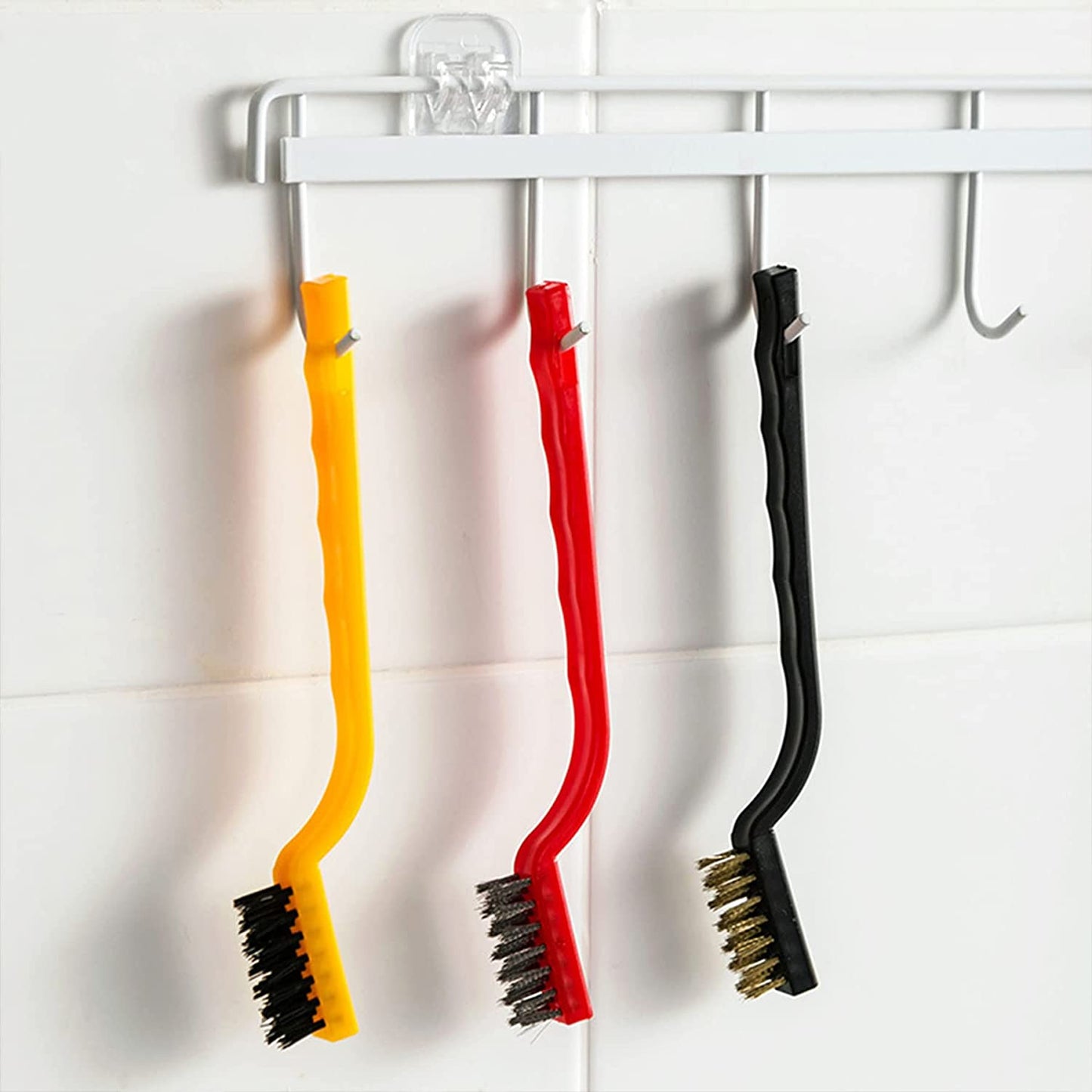 Stainless Steel & Brass Cleaning Brush Set, Polishing Rust Remover, Metal Wire Burring Tool for Home, Auto & Kitchen