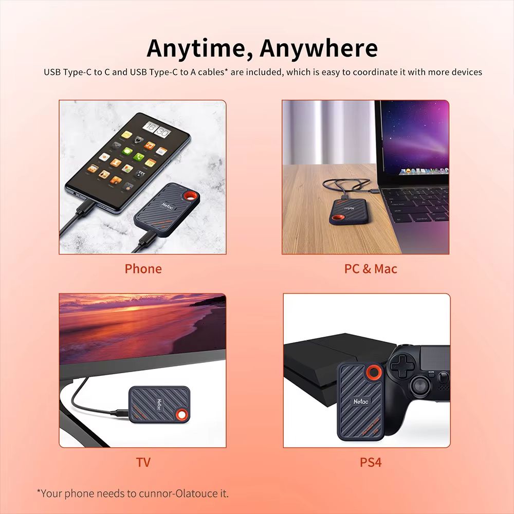 Netac BlazePro External SSD  UltraFast Portable USB 32 Gen2x2 Solid State Drive 1TB 512GB 2TB 2