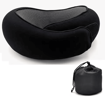 Memory Foam Travel Neck Pillow With Adjustable UShaped Snail Design 5