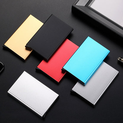 Smart Aluminium Metal Wallet, RFID ID Credit Card Holder Case, Thin Pop-up Cardholder Wallets for Men