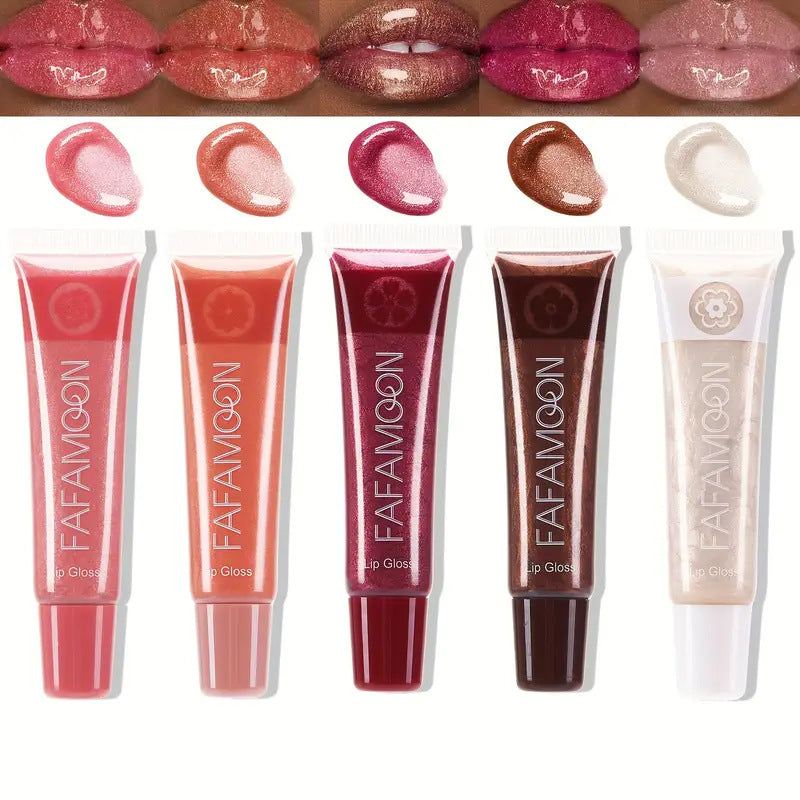 Pearl Mirror Liquid Lip Gloss, Lacquer Lip Nectar Fine Texture, Glitter Lip Glaze Moisturising Formula, Lip Plumping Lip