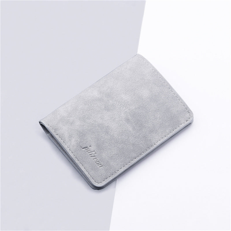 Mini Thin Men Wallet PU Leather Card Holder, Short Vertical Coin Pouch, New Style Slim Purse for Men Compact Design