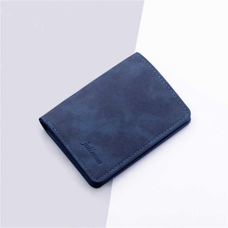 Mini Thin Men Wallet PU Leather Card Holder, Short Vertical Coin Pouch, New Style Slim Purse for Men Compact Design