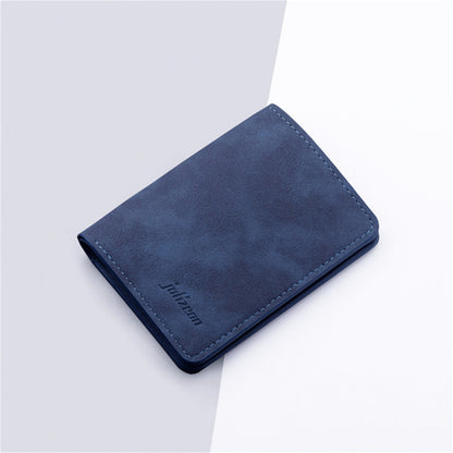 Mini Thin Men Wallet PU Leather Card Holder, Short Vertical Coin Pouch, New Style Slim Purse for Men Compact Design