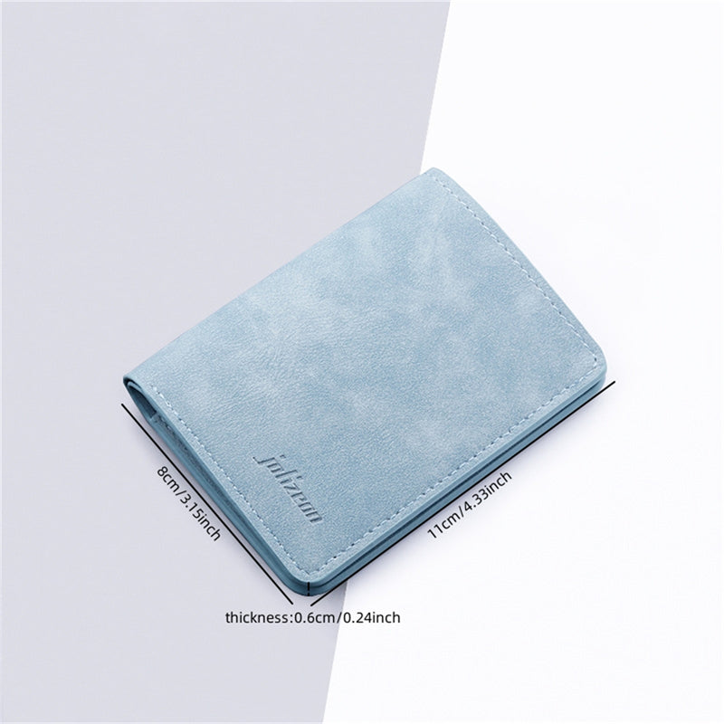 Mini Thin Men Wallet PU Leather Card Holder, Short Vertical Coin Pouch, New Style Slim Purse for Men Compact Design