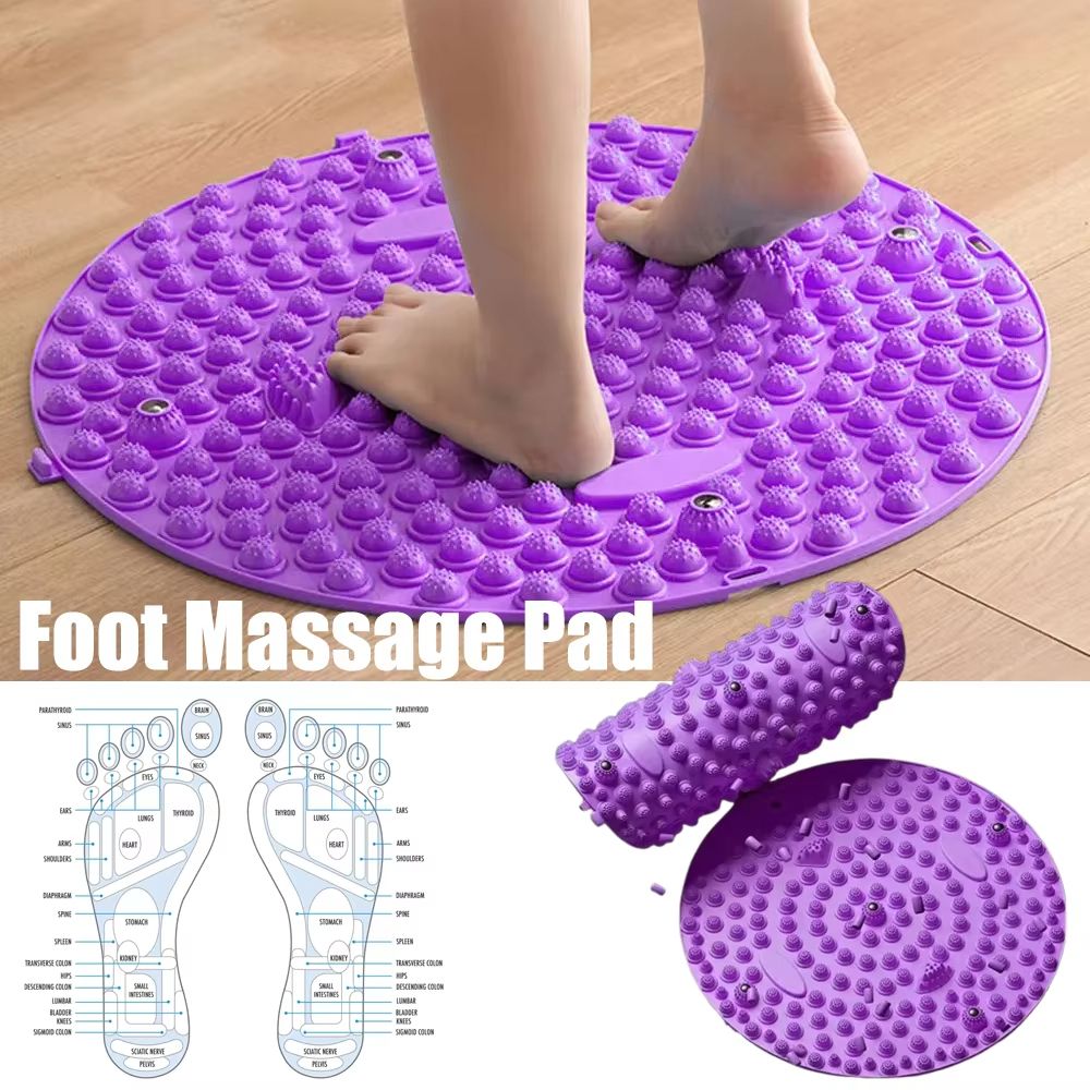 Acupressure Foot Massage Pad – Reflexology Mat for Pain Relief, Yoga & Circulation Boost