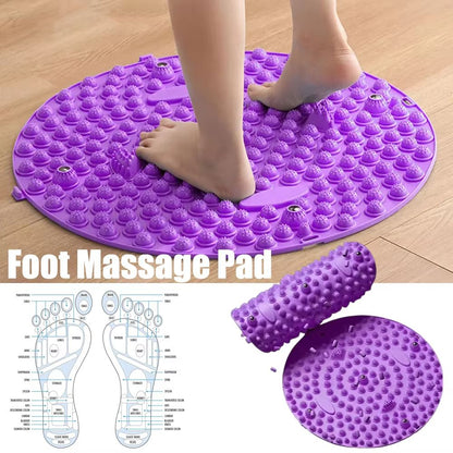 Acupressure Foot Massage Pad – Reflexology Mat for Pain Relief, Yoga & Circulation Boost