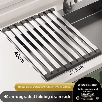 Adjustable Stainless Steel Sink Rack Dish Drying Organizer 4
