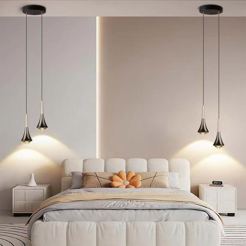 Modern LED Adjustable Chandelier  Full Spectrum Pendant Light For Bedroom Bar  Minimalist Interiors 1