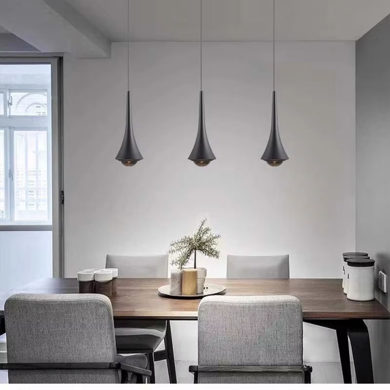 Modern LED Adjustable Chandelier  Full Spectrum Pendant Light For Bedroom Bar  Minimalist Interiors 2