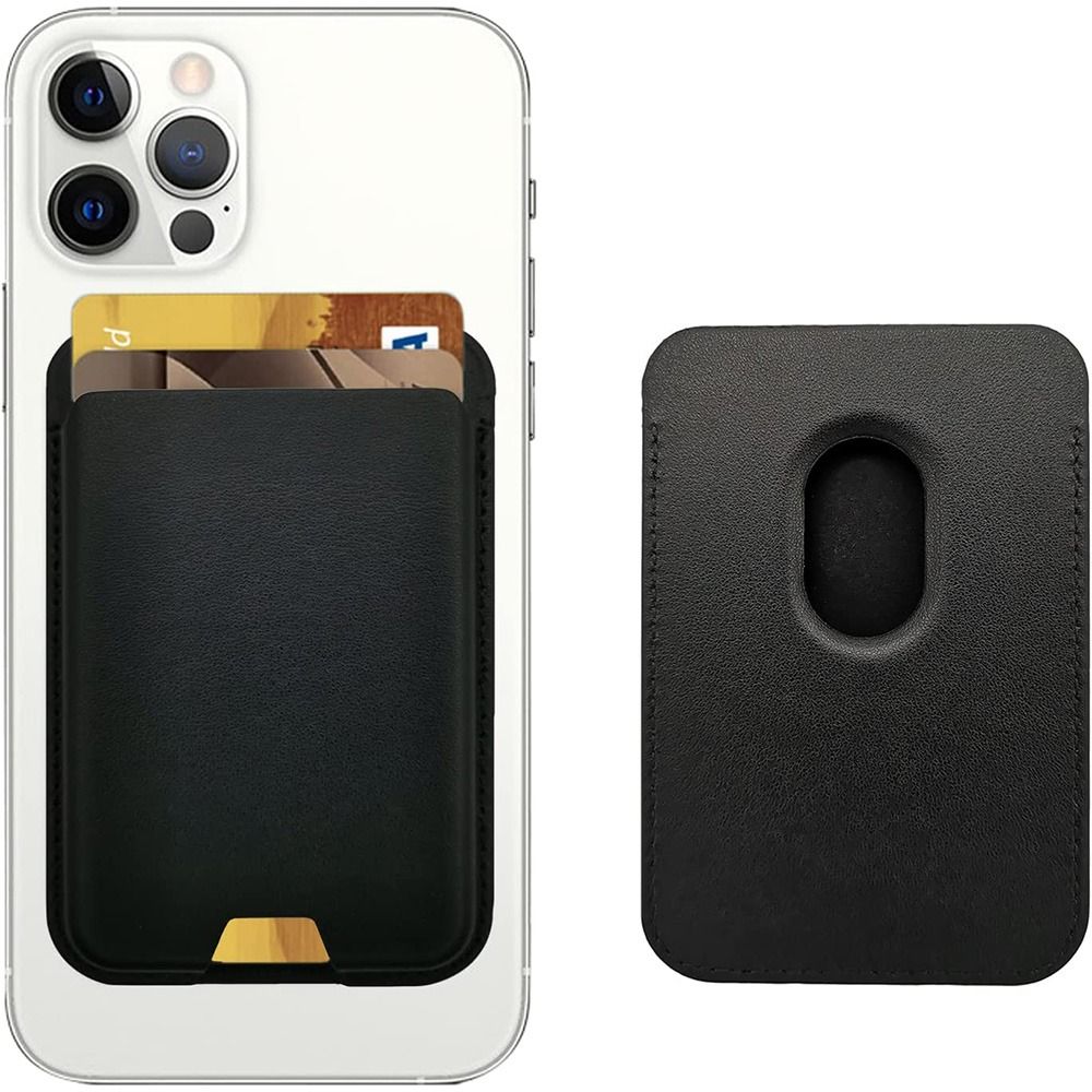 RFID Blocking Thin Wallet for iPhone 14 13, Magnetic Card Holder Wallet Stand, MagSafe ID Card Holder Case