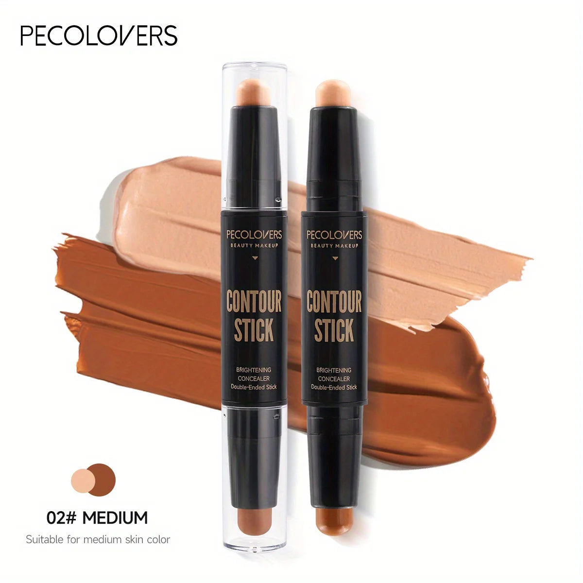 Double Head Highlight Pen, Waterproof Face Makeup Liquid, Contouring Foundation Contour, Concealer Stick Pencil Cosmetic