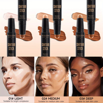 Double Head Highlight Pen, Waterproof Face Makeup Liquid, Contouring Foundation Contour, Concealer Stick Pencil Cosmetic