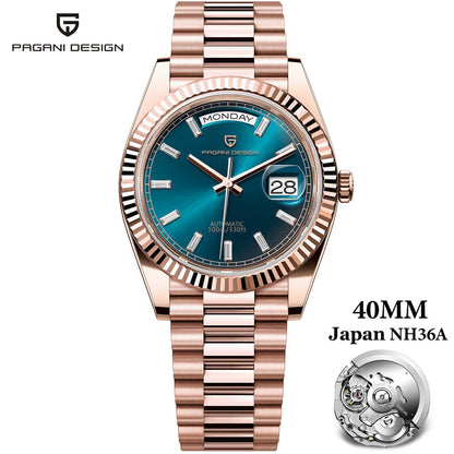 Top Luxury PAGANI DESIGN DD40 Mens Watches Automatic Mechanical Sapphire Mirror Mens Wrist Watch 11