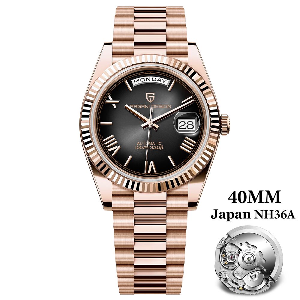 Top Luxury PAGANI DESIGN DD40 Mens Watches Automatic Mechanical Sapphire Mirror Mens Wrist Watch 13
