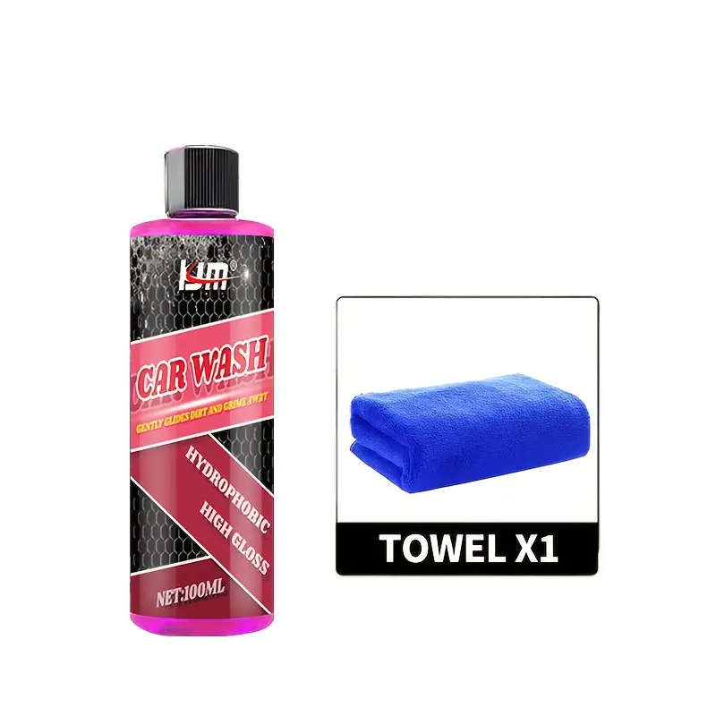 Car exterior maintenance car wash liquid,high foam cleaner 100ml,suitable for cars,truck,motorcycles,with super whitening effect
