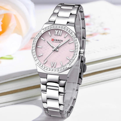 Luxury CURREN Women Quartz Watch, Casual Luminous Bracelet Watch, Elegant Ladies Wrist Clock Montre Femme Reloj