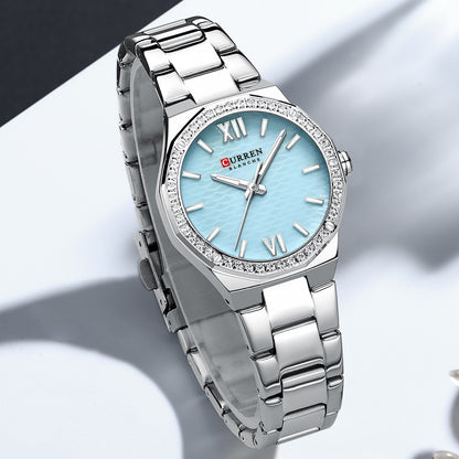 Luxury CURREN Women Quartz Watch, Casual Luminous Bracelet Watch, Elegant Ladies Wrist Clock Montre Femme Reloj