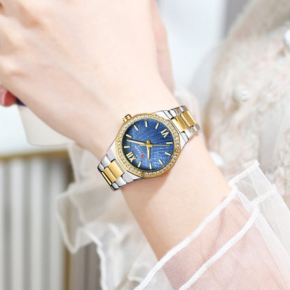 Luxury CURREN Women Quartz Watch, Casual Luminous Bracelet Watch, Elegant Ladies Wrist Clock Montre Femme Reloj