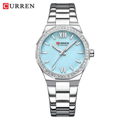 Luxury CURREN Women Quartz Watch, Casual Luminous Bracelet Watch, Elegant Ladies Wrist Clock Montre Femme Reloj