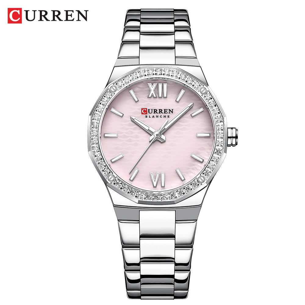 Luxury CURREN Women Quartz Watch, Casual Luminous Bracelet Watch, Elegant Ladies Wrist Clock Montre Femme Reloj