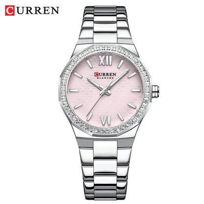 Luxury CURREN Women Quartz Watch, Casual Luminous Bracelet Watch, Elegant Ladies Wrist Clock Montre Femme Reloj