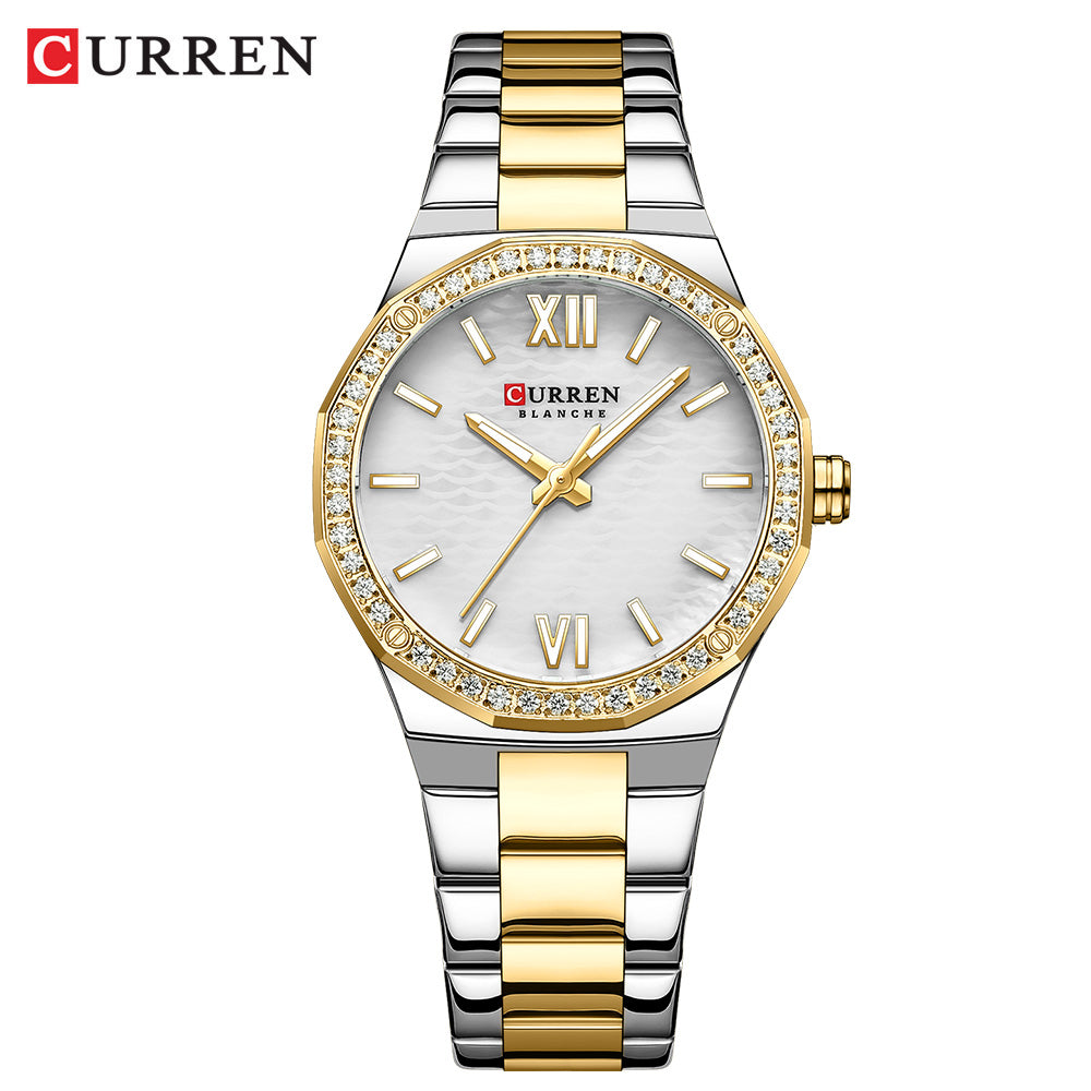 Luxury CURREN Women Quartz Watch, Casual Luminous Bracelet Watch, Elegant Ladies Wrist Clock Montre Femme Reloj