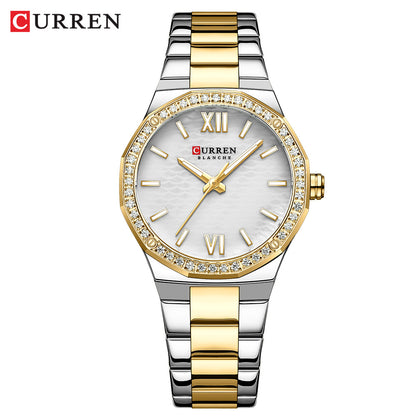 Luxury CURREN Women Quartz Watch, Casual Luminous Bracelet Watch, Elegant Ladies Wrist Clock Montre Femme Reloj