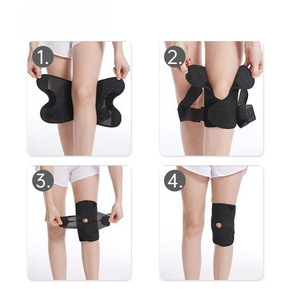 Adjustable Ultra-Thin Knee Support Strap Patella Stabilizer Band for Meniscus Pain Relief and Sports Protection