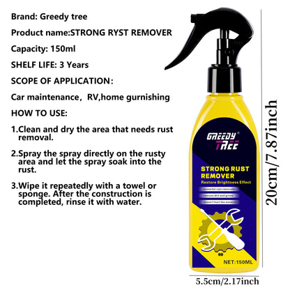 Multi-Purpose Rust Remover Spray – Strong Elimination of Rust & Iron Buildup | Ideal for Chrome, Paint & Automotive Care