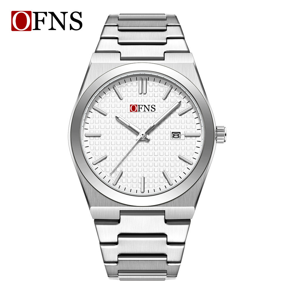 OFNS 2025 New Men's Business Quartz Watch Waterproof Luminous Single Calendar Display Leisure Fashion Personalized Watch for Men