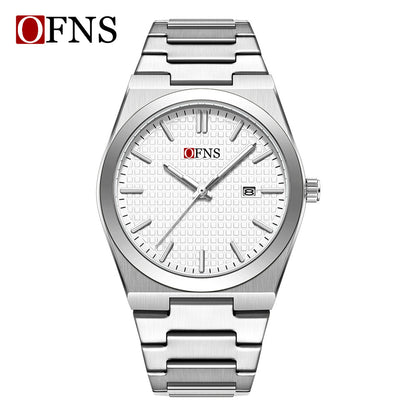 OFNS 2025 New Men's Business Quartz Watch Waterproof Luminous Single Calendar Display Leisure Fashion Personalized Watch for Men