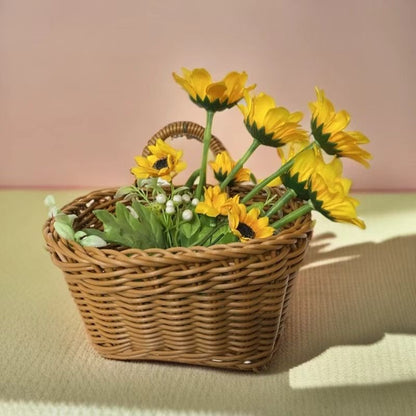 Handmade Mini Storage Basket for Hotel & Home, Small Woven Organizer for Jewelry, Keys & More