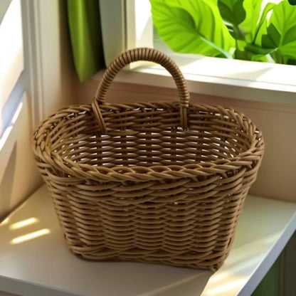Handmade Mini Storage Basket for Hotel & Home, Small Woven Organizer for Jewelry, Keys & More