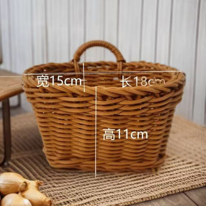 Handmade Mini Storage Basket for Hotel & Home, Small Woven Organizer for Jewelry, Keys & More