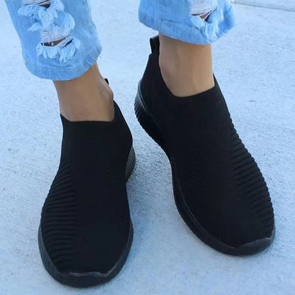 Womens Slip On Platform Sneakers Sock Style Walking Shoes Casual Breathable Chunky Sneakers