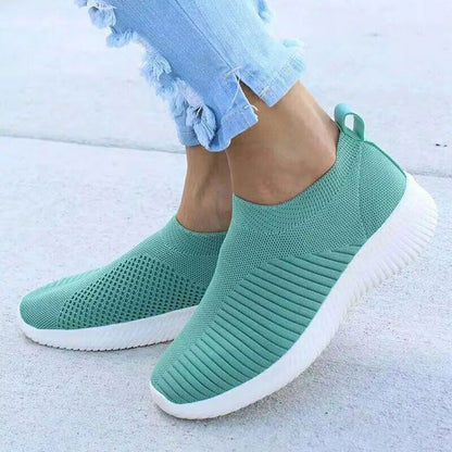 Womens Slip On Platform Sneakers Sock Style Walking Shoes Casual Breathable Chunky Sneakers
