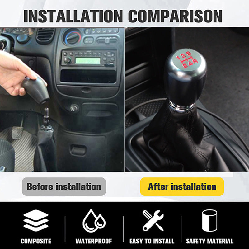 Universal 5-Speed Aluminum Gear Shifter Knob – Manual Transmission & Automatic Shift Lever