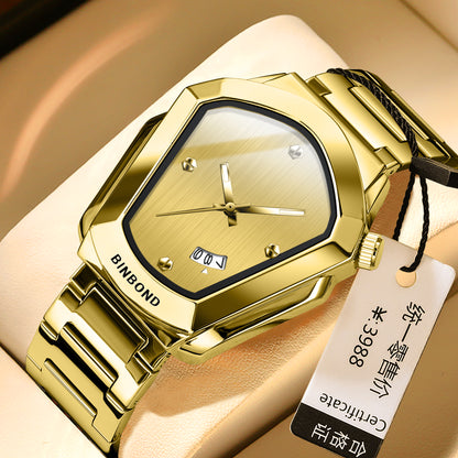 BINBOND Fashion Men Watch for 2025, Motorcycle Concept Large Face Watch, Business Style Waterproof Timepiece