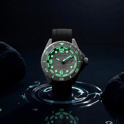 Mechanical Business Watch for Men, Waterproof Diving Watch, Japanese Movement, Stainless Steel Luxury Timepiece