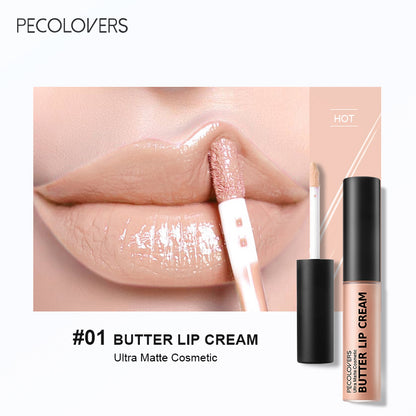 Butter Gloss NonSticky Lip Gloss Long Lasting Nude Lip Makeup Hydrating Lip Gloss With Essential Oi 5