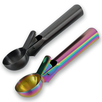 Premium Ice Cream Scoop With Trigger Release Stainless Steel Ice Cream Spoon For Gelatos Sundaes  F 3