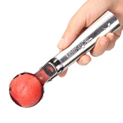 Premium Ice Cream Scoop With Trigger Release Stainless Steel Ice Cream Spoon For Gelatos Sundaes  F 1