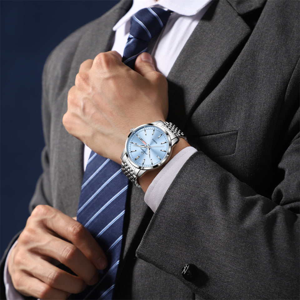 Luxury Man Wristwatch 2025 New Top Brand, Waterproof Luminous Date Watch, Stainless Steel Quartz Men Watch