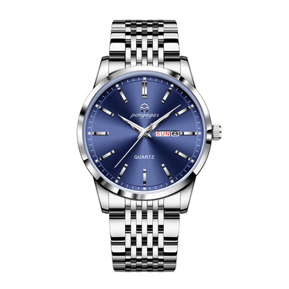 Luxury Man Wristwatch 2025 New Top Brand, Waterproof Luminous Date Watch, Stainless Steel Quartz Men Watch