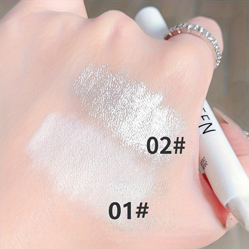 Shimmering Highlight Stick Glitter White Eyeshadow Pencil For Bright Eyes Dazzling Makeup Highlight 1