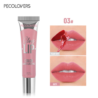 Peel Off Tattoo Multi Color Lip Gloss Waterproof Long Lasting Matte Lip Gloss Red Contour Peel Off  6
