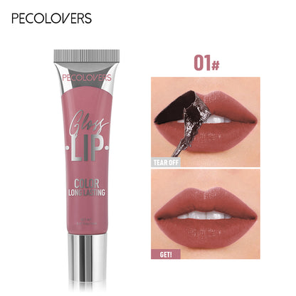 Peel Off Tattoo Multi Color Lip Gloss Waterproof Long Lasting Matte Lip Gloss Red Contour Peel Off  8