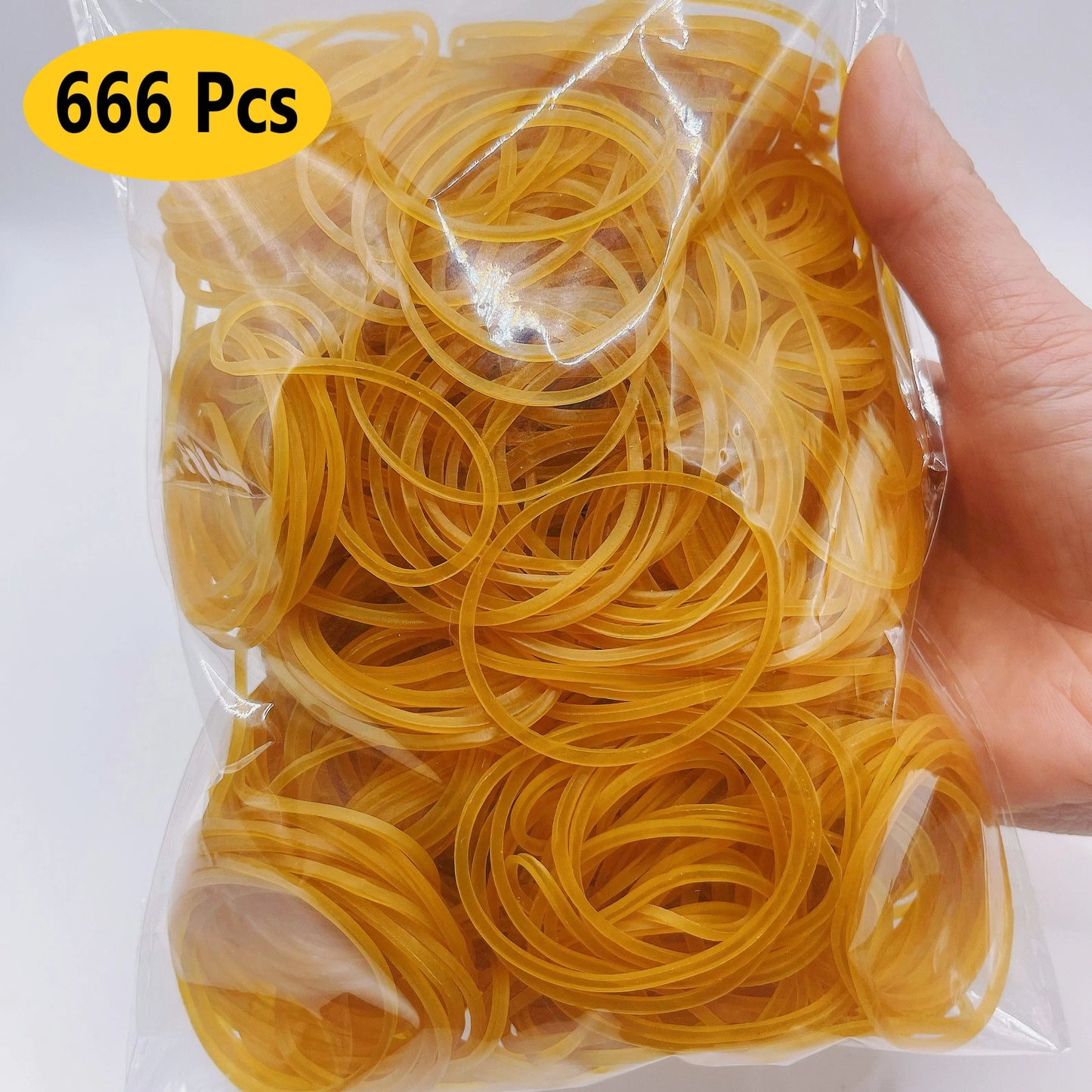 High Elastic Yellow Rubber Band 38mm Diameter Durable Natural Rubber For Home Office  DIY 5